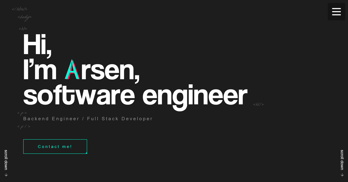 Arsen Hovhannisyan | Software Engineer | Full Stack Developer